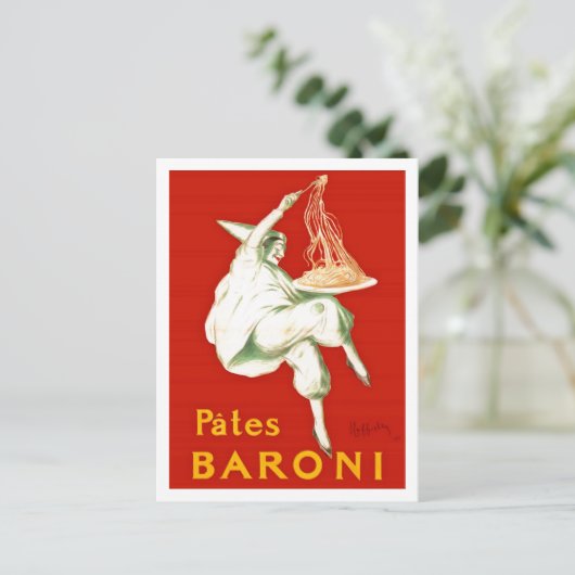 Pates Baroni Cappiello  reclame Briefkaart (Staand voorkant)