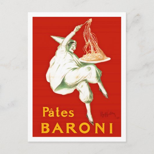 Pates Baroni Cappiello  reclame Briefkaart (Voorkant)