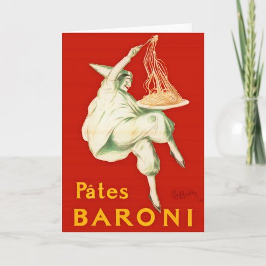 Pates Baroni Cappiello  reclame Kaart (Voorkant)