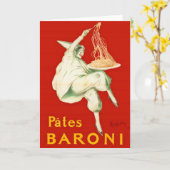 Pates Baroni Cappiello  reclame Kaart (Gele Bloem)