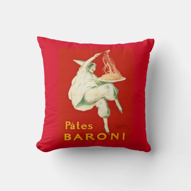 Pates Baroni Cappiello  reclame Kussen (Voorkant)