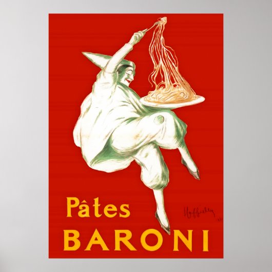 Pates Baroni Cappiello  reclame Poster (Voorkant)