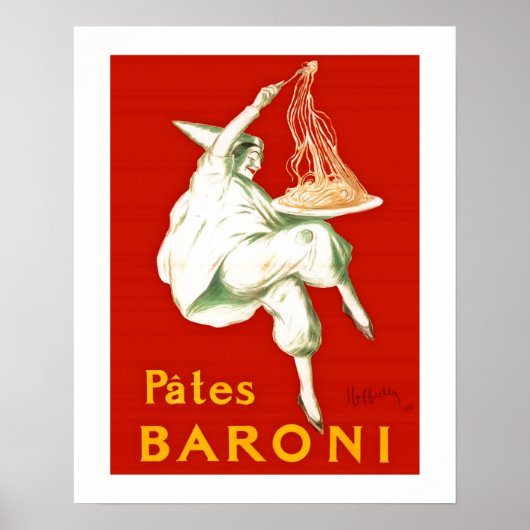Pates Baroni Cappiello  reclame Poster (Voorkant)