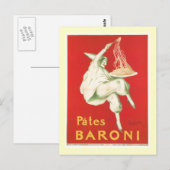 Pates Baroni  Food and Art Briefkaart (Voorkant / Achterkant)