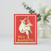 Pates Baroni  Food and Art Briefkaart (Staand voorkant)