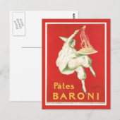 Pates Baroni  Food and Art Briefkaart (Voorkant / Achterkant)