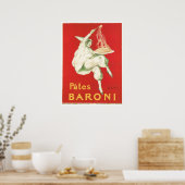 Pates Baroni  Food and Art Poster (Keuken)