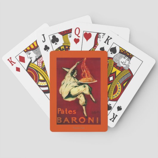 Pates Baroni PosterEurope Pokerkaarten (Achterkant)