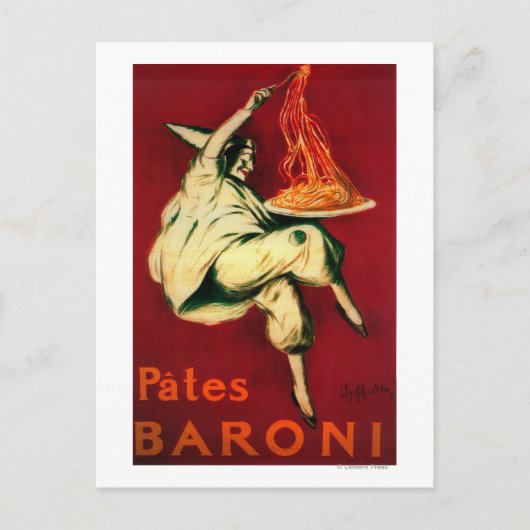 Pates Baroni Vintage PosterEurope Briefkaart (Voorkant)