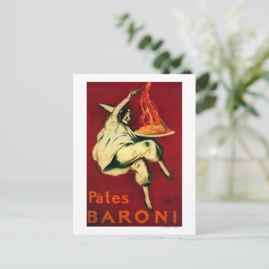 Pates Baroni Vintage PosterEurope Briefkaart (Staand voorkant)