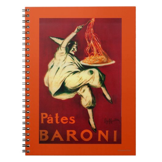 Pates Baroni Vintage PosterEurope Notitieboek (Voorkant)
