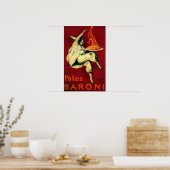 Pates Baroni Vintage PosterEurope Poster (Keuken)