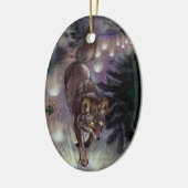 Path Illuminate Coyote Keramisch Ornament (Links)