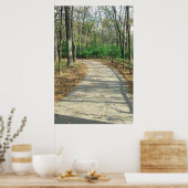 Path Minder gereisde fotografische afdruk Poster (Keuken)