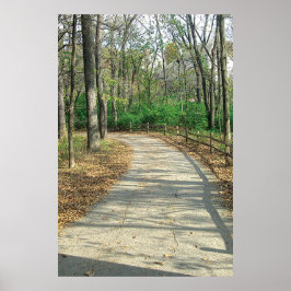 Path Minder gereisde fotografische afdruk Poster