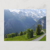 Path nabij Gimmelwald, Zwitserland Briefkaart (Voorkant)