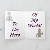 "Path of a Hero" Emblem Feestdagen Kaart (Binnen)