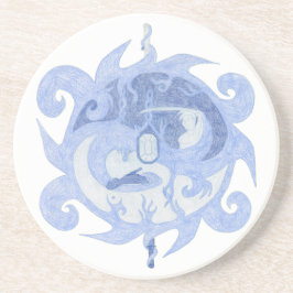 "Path of a Hero" Emblem Zandsteen Onderzetter