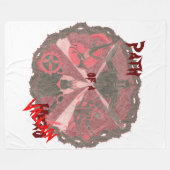 "Path of a Hero" Villains Emblem (met titel) Fleece Deken (Voorkant (Horizontaal))