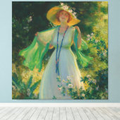 Path Of Flowers  Canvas Afdruk (Insitu (Houten vloer))