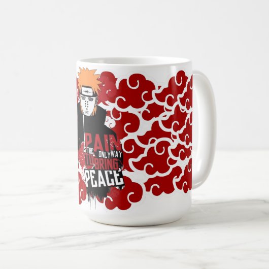 ☕ Path of Power Mug – Anime-Inspired Ceramic Coffe Koffiemok (Voorkant rechts)