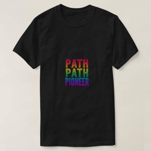 Path Pioneer T-shirt ontwerp" (Design voorkant)