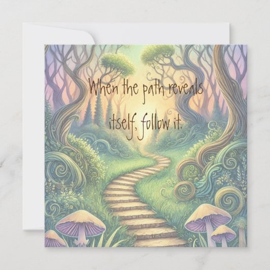 Path & Quote-Kaart (Voorkant)