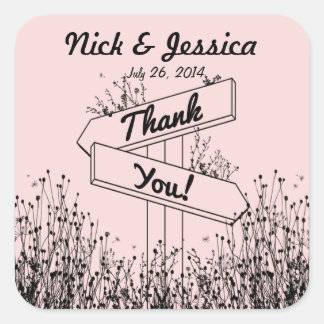 Path Tekens Bruiloft Favor Sticker