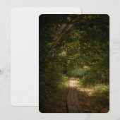 Path through forest feestdagenkaart (Voorkant / Achterkant)