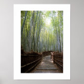 Path through the Bamboo - Sagano, Kyoto Poster (Voorkant)