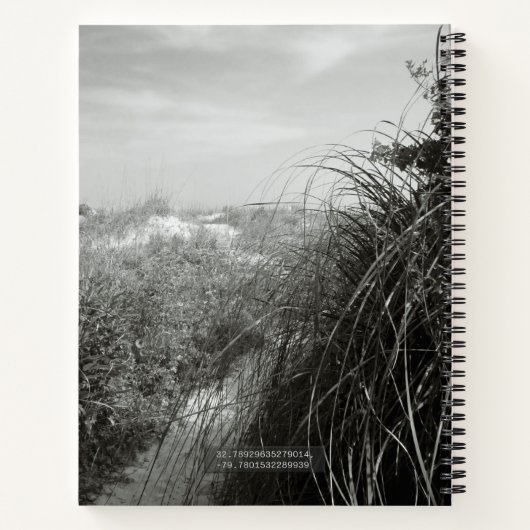 Path Through the Dunes | Rustic Beach Journal Notitieboek (Achterkant)