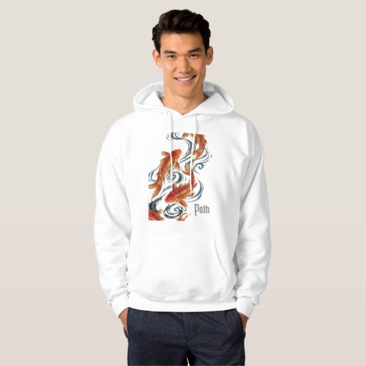 Path – Timeless Koi Symbol of Growth, Direction Hoodie (Voorkant volledig)