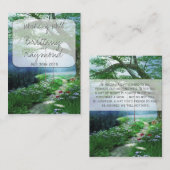 PATH TO FOREVER WOOD WISHING GOL GIFT KAART INSERT (Voorkant / Achterkant)