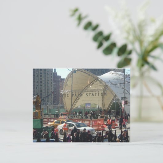 PATH VAN HET WERELDHANDELSCENTRUM BRIEFKAART (Staand voorkant)