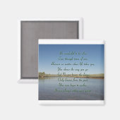 Path Worth Walking gedicht Achtergrond #3 Magneet (Voorkant / Achterkant)