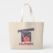 Pathetische mens - grappig kat ontwerp grote tote bag (Achterkant)