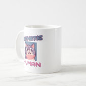 Pathetische mens - grappig kat ontwerp koffiemok (Voorkant links)