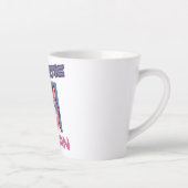 Pathetische mens - grappig kat ontwerp latte mok (Rechts)