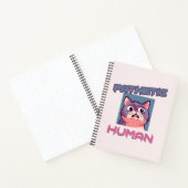 Pathetische mens - grappig kat ontwerp notitieboek (Binnen)