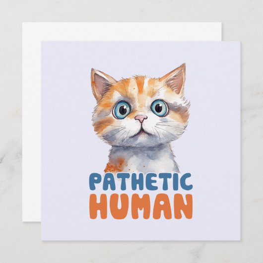 Pathetische mens – sarcastisch kattenontwerp (Voorkant / Achterkant)