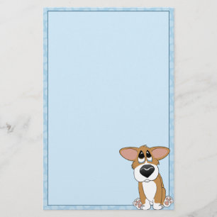 Pathetische ogen Corgi Stationery (niet-gevoerd) Briefpapier