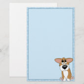 Pathetische ogen Corgi Stationery (niet-gevoerd) Briefpapier (Voorkant / Achterkant)
