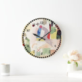 Pathetische Waterverf Rood, abstract kunstwerk Grote Klok (Huis)