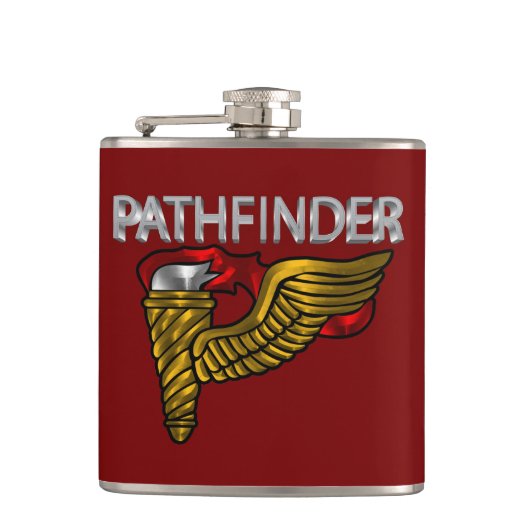 Pathfinder Badge-"Pathfinder"-fles Heupfles (Voorkant)