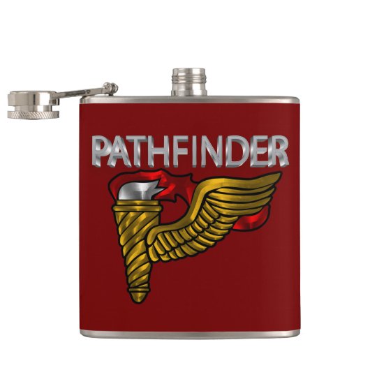 Pathfinder Badge-"Pathfinder"-fles Heupfles (Geopend)