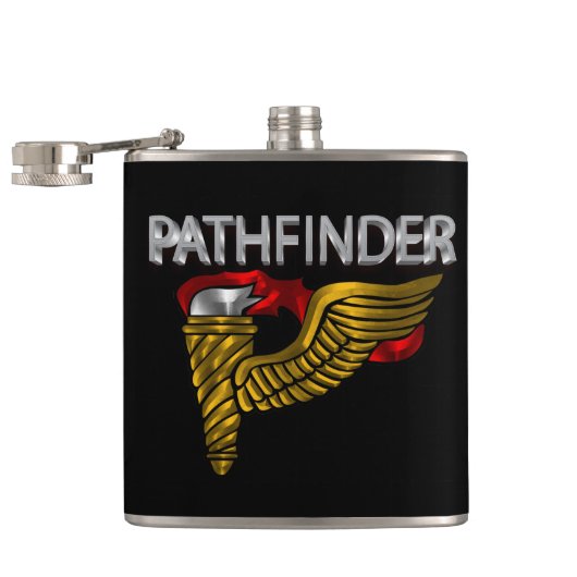 Pathfinder Badge-"Pathfinder"-fles Heupfles (Geopend)