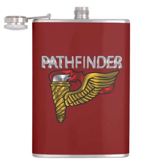 Pathfinder Badge- "Pathfinder" Rood Heupfles (Geopend)