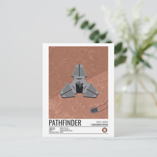 Pathfinder Lander Briefkaart (Staand voorkant)