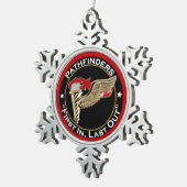 Pathfinder Motto Tin Sneeuwvlok Ornament (Rechts)