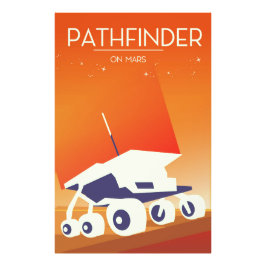 Pathfinder op Mars Ruimte Kunst Foto Afdruk